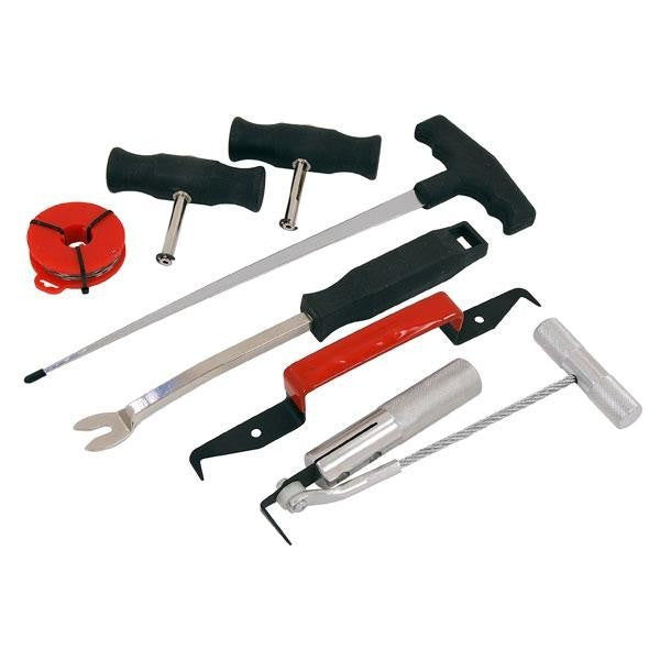 New 7pc Windscreen Glass Removal Set Car Van Windshield Kit Garage Hand Tool