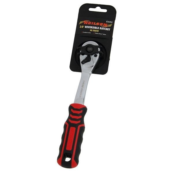 Socket Reversible Ratchet Handle Quick Release 90 Teeth 1/4" Tool CT4796