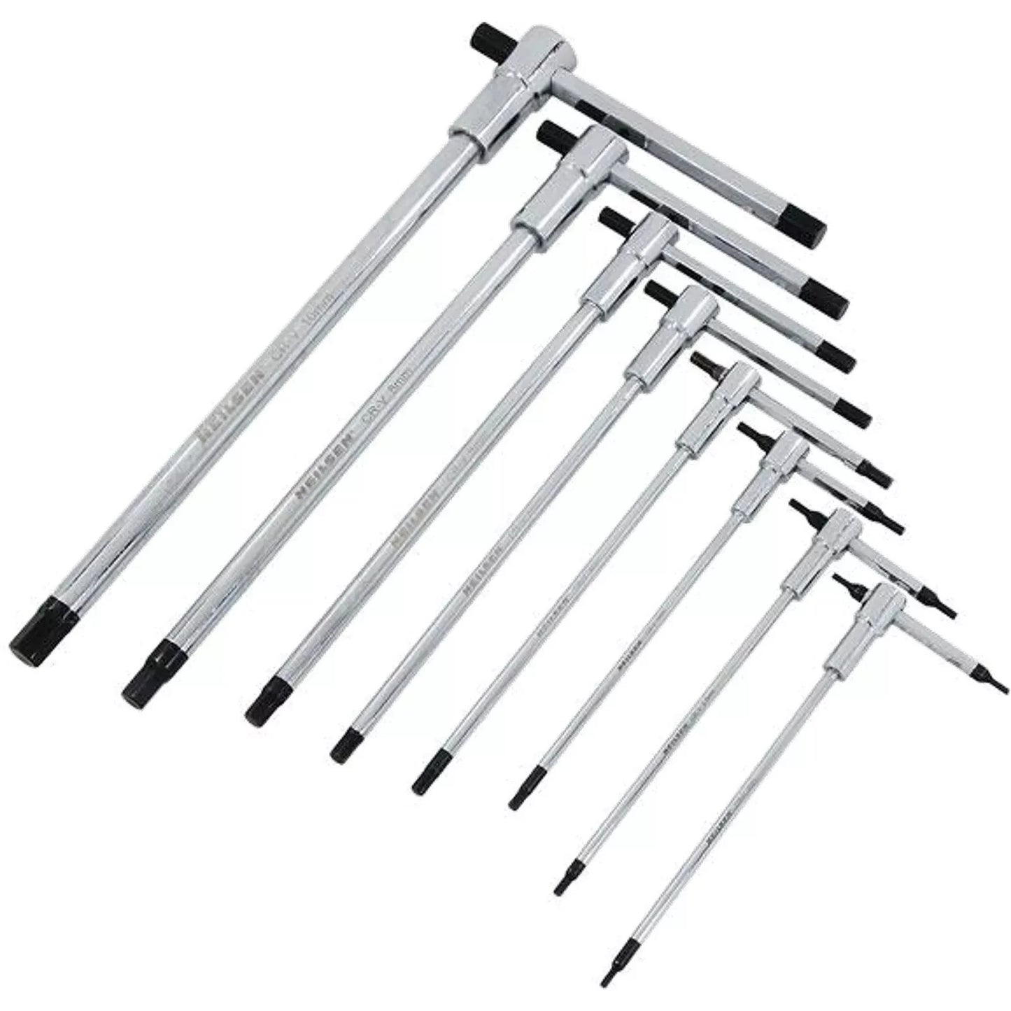 Neilsen CT5613 Hex Wrench Set 8pcs Sliding T-handle 2-10mm