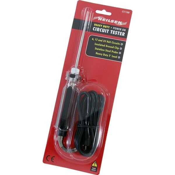 CIRCUIT TESTER 6v 12v 24v Heavy Duty Automotive Test Lamp/Light Neilsen Tools