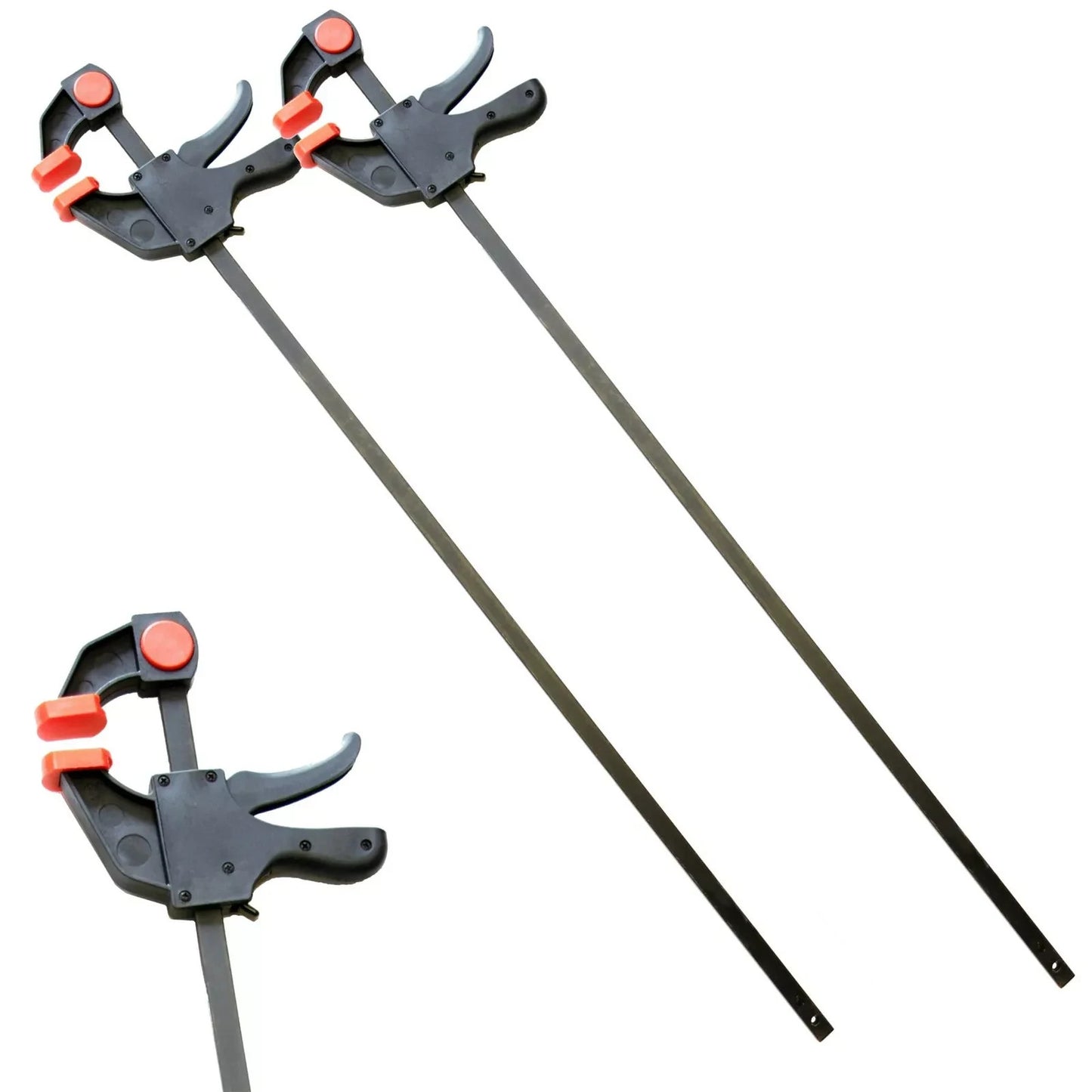 Neilsen Quick Grip Ratchet Vice Bar Large Clamps 18"/ 450mm Rapid Clamp Set
