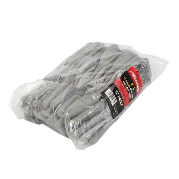 12 Pair Level 5 Anti Cut Resistant Protection Safety Gloves