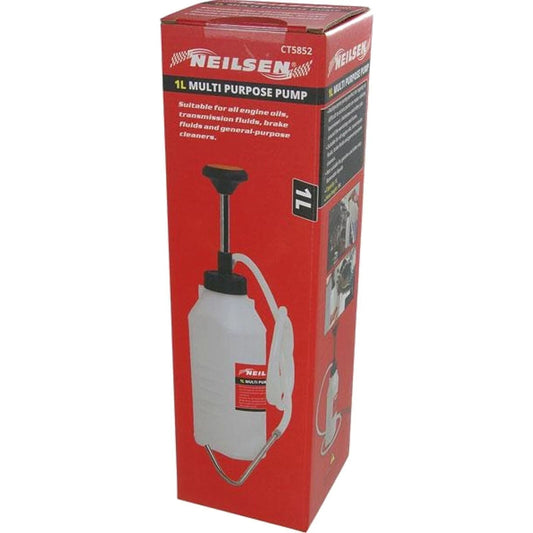 Neilsen Multi Purpose Mini Pump 1L Capacity Engilne Transmission Brake Fluid Oil