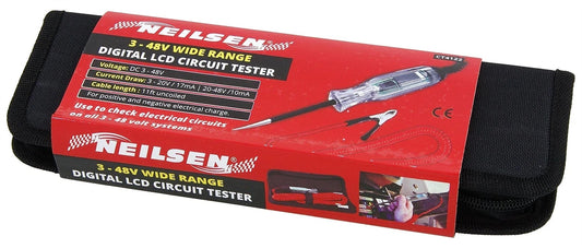 NEILSEN CT4122 Digital LCD Circuit Tester For 6,12,24v Systems NEW OUT