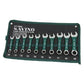 Savino 10pc Stubby Metric Combination Spanner Wrench Set 10mm - 19mm