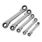 5PC SPANNER SET OFFSET METRIC REVERSIBLE RATCHET RING WRENCH SET 6-21MM CT1624