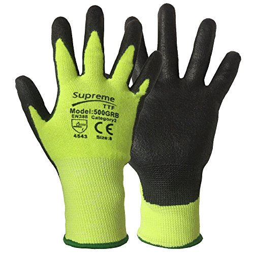 Anti cut level 5 gloves cut resistant gloves Supreme 500GRB construction industrial machinery gloves