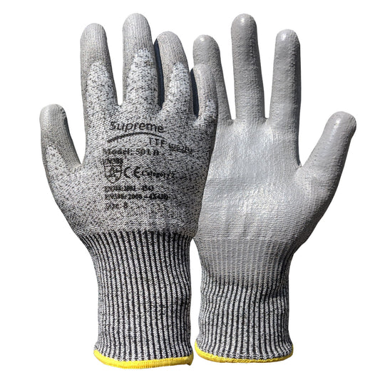 Supreme 501D Cut Resistant Level 5 Gloves  Anti-Cut Ideal for Mechanical Industry • Sheet Metal Handling  • Construction